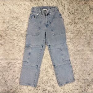 The Ragged Priest Organic Combat Jeans - Vintage Denim Light